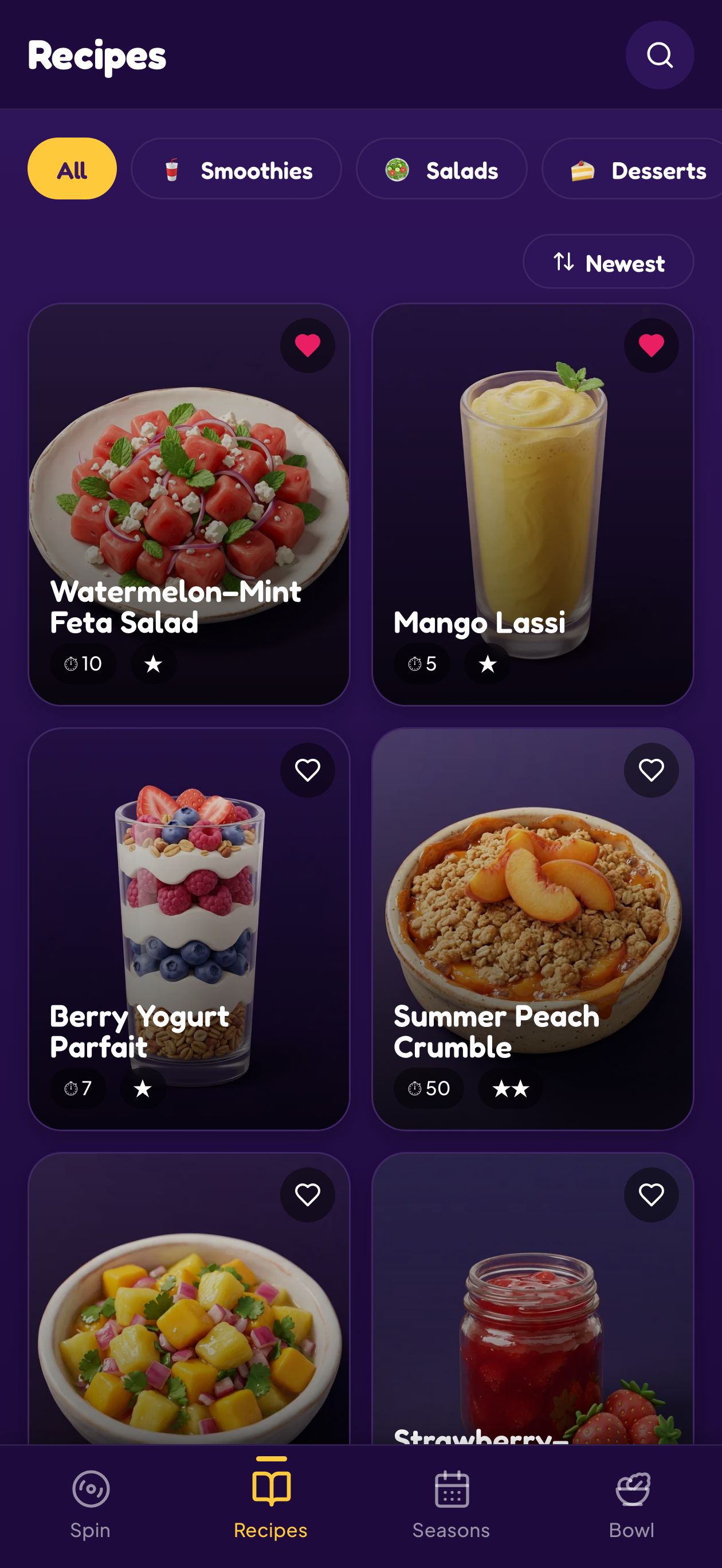 Recipe browser